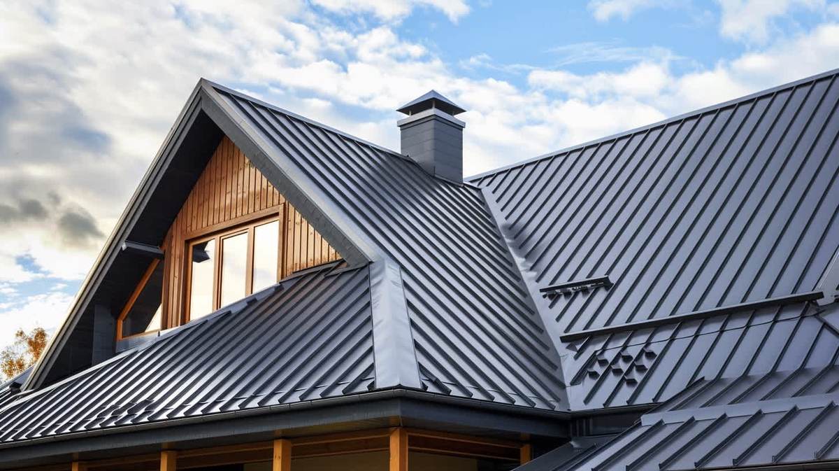 Karataş EPDM Kauçuk Çatı – antrasit kenet sistem metal çatıyla kaplanmış müstakil ev Karataş EPDM Kauçuk Çatı – antrasit kenet sistem metal çatıyla kaplanmış müstakil ev